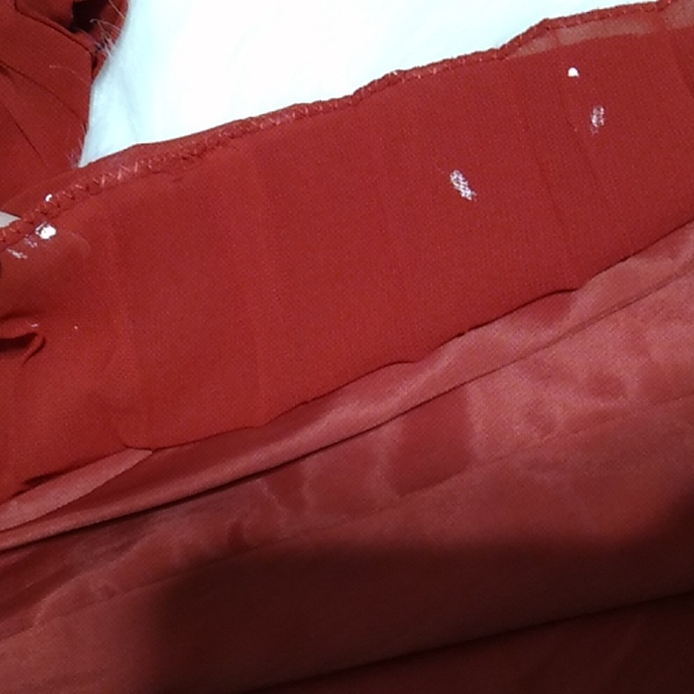 (X-61) SALE! Max Studio Off Shoulder Dress Sz.L Lined - Picture 6 of 7